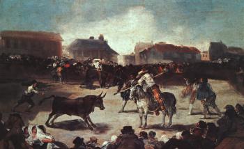 Francisco De Goya : Village Bullfight